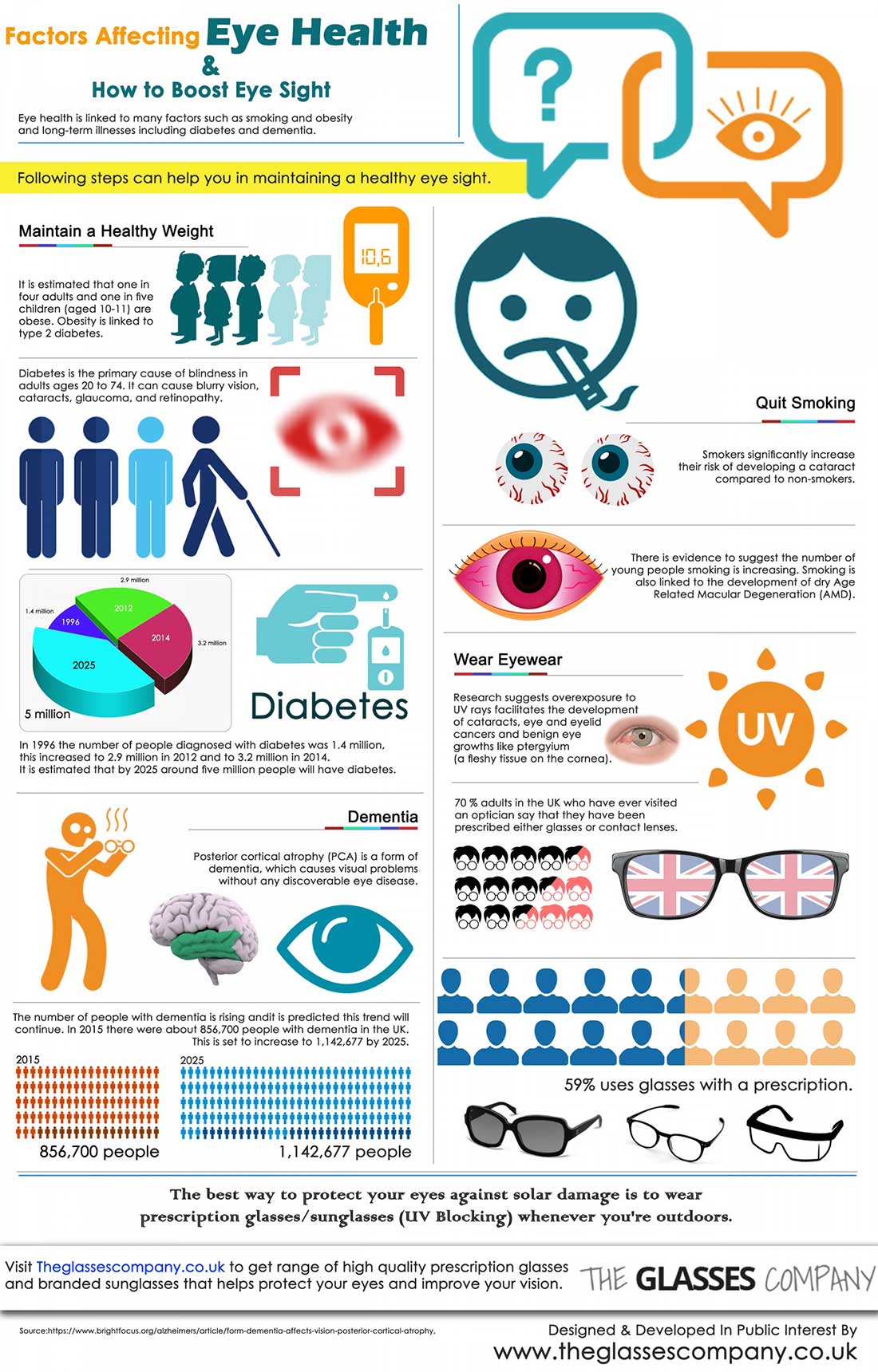 Glasses Company Infographic